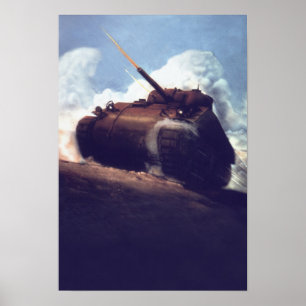 Póster POSTER del tanque Abrams M4 de los Estados Unidos