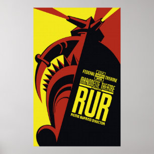 Póster Poster del teatro de la marioneta