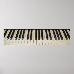 Póster Poster del teclado de piano