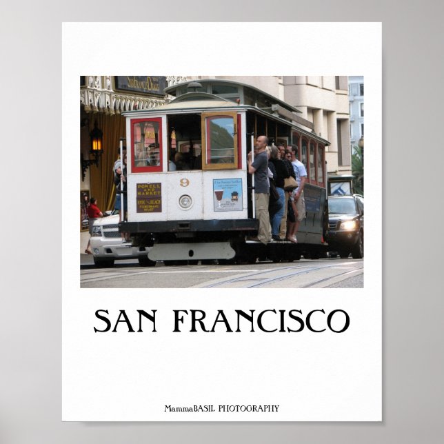 Póster Poster del teleférico de San Francisco. (Frente)