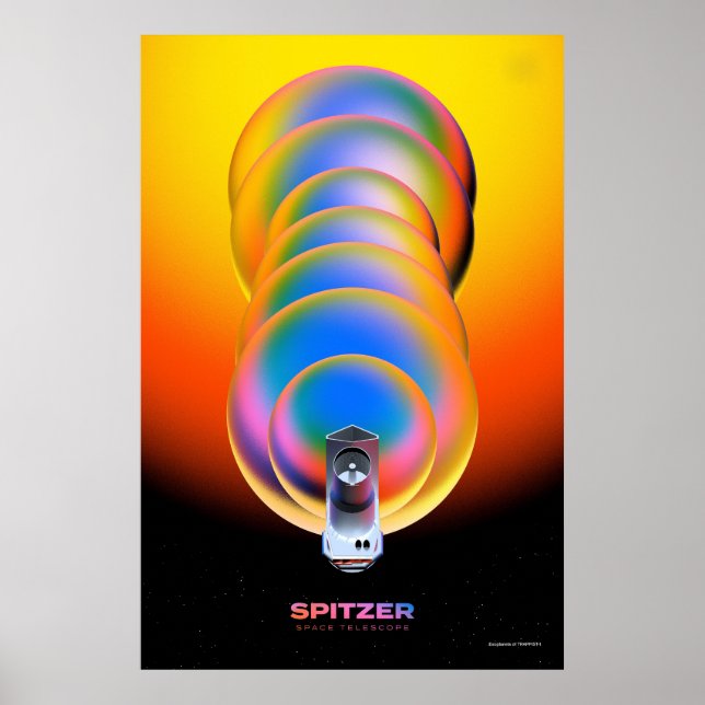 Póster Poster del telescopio espacial Spitzer. (Frente)