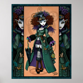 Póster Poster del templo Steampunk Vampier Time Traveler
