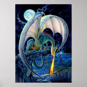 Póster Poster del terraplén del dragón