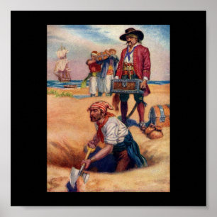 Póster Poster del tesoro pirata
