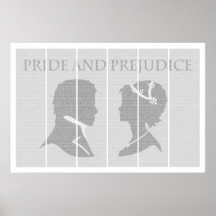 Póster Poster del texto completo del orgullo y del