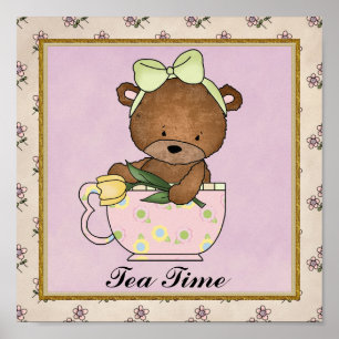 Póster Poster del tiempo del té