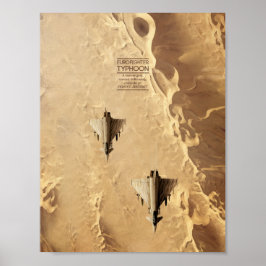 Póster Poster del tifón de Eurofighter