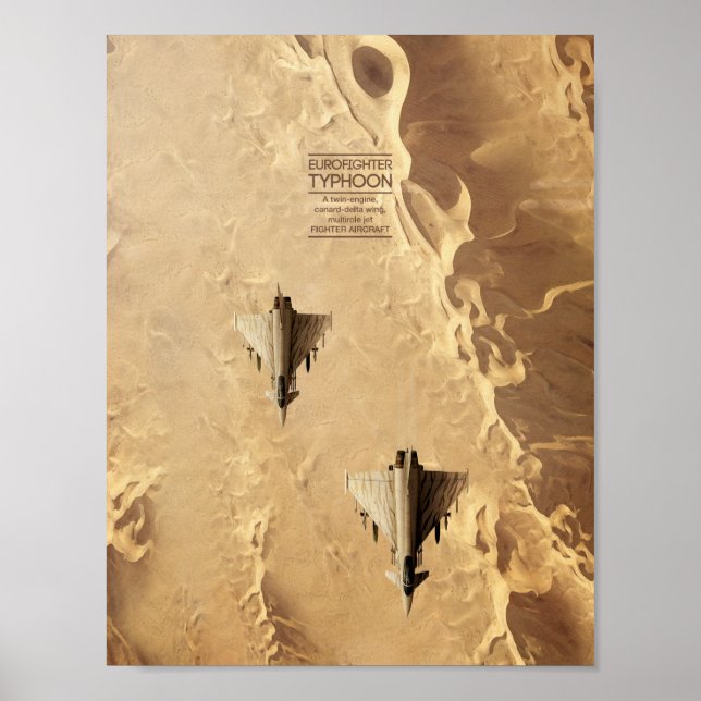 Póster Poster del tifón de Eurofighter (Frente)