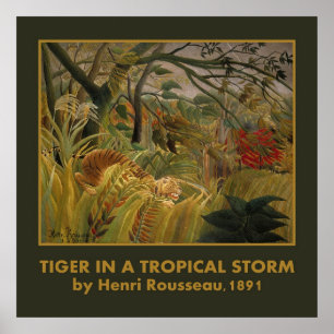 Póster Poster del tigre de Rousseau