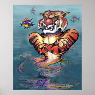 Póster Poster del tigre marino