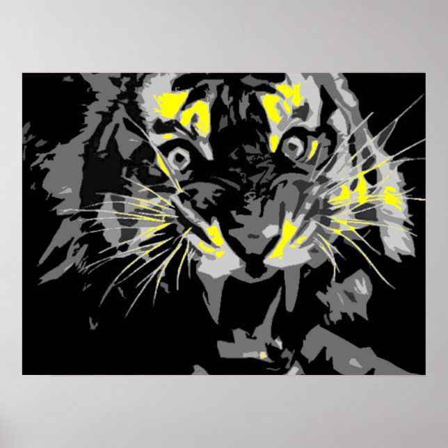 Póster Poster del tigre ruidoso (Frente)