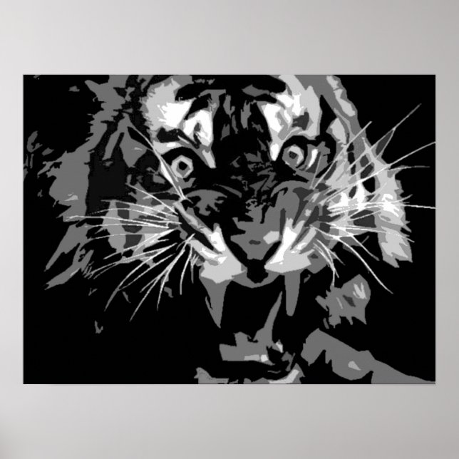 Póster Poster del tigre ruidoso (Frente)