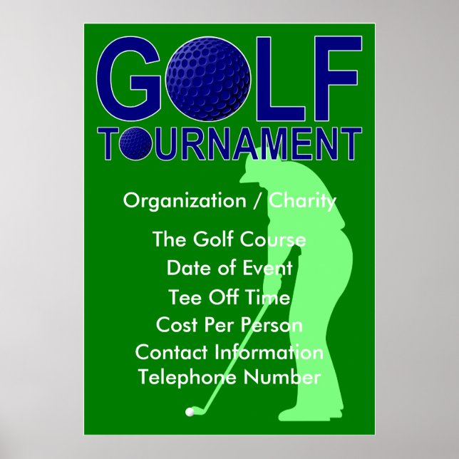 Póster Poster del Torneo de Golf (Frente)