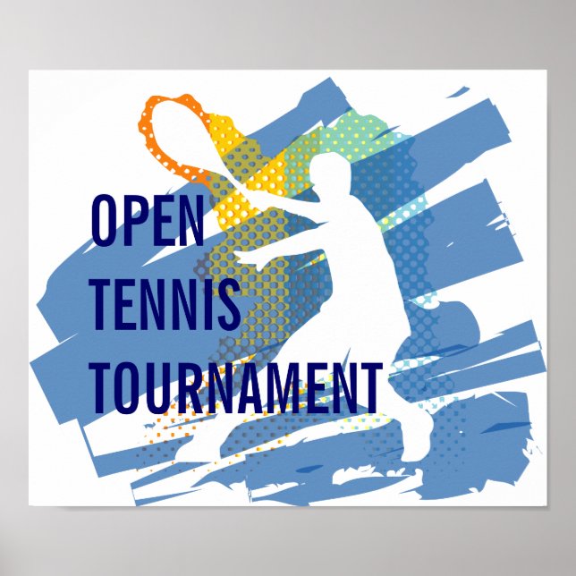 PÓSTER POSTER DEL TORNEO DE TENIS (Frente)