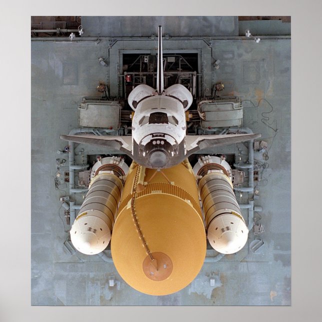 Póster Poster del transbordador espacial Atlantis (Frente)