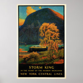 Póster Poster del tren Vintage de New York Central Lines