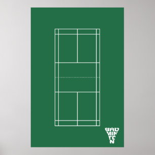 Póster Poster del Tribunal de Badminton