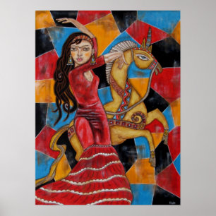 Póster Poster del unicornio