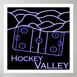 Póster Poster del valle del hockey