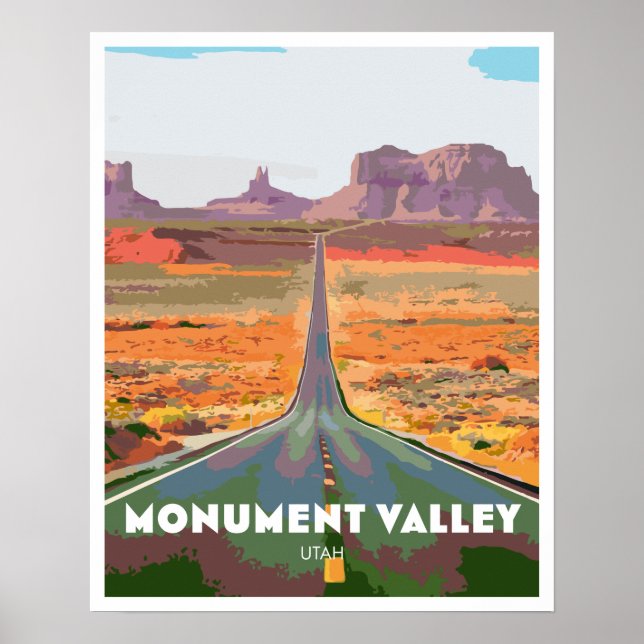 Póster Poster del Valle del Monumento (Frente)