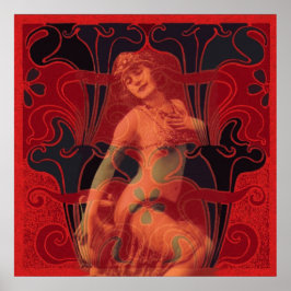 Póster Poster del velo rojo