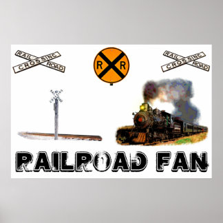 Póster Poster del ventilador del ferrocarril