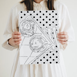 Póster Poster del vestíbulo del bistró de París blanco y