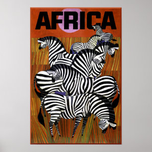 Póster Poster del viaje de África