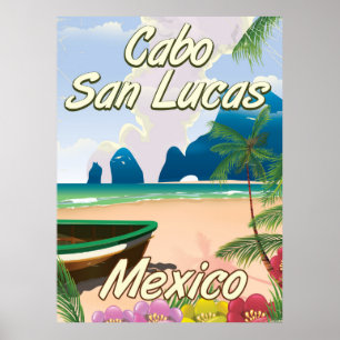 Póster Poster del viaje de Cabo San Lucas México