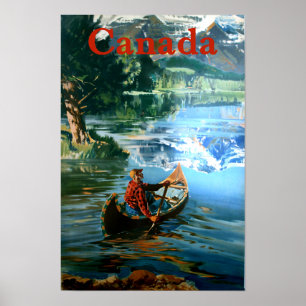 Póster Poster del viaje de Canadá