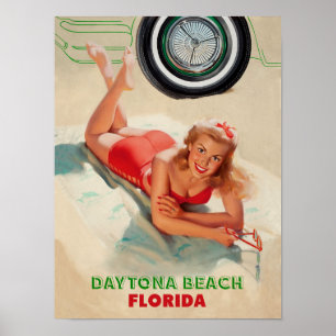 Póster Poster del viaje de Daytona Beach