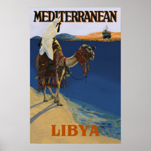 Póster Poster del viaje de Libia