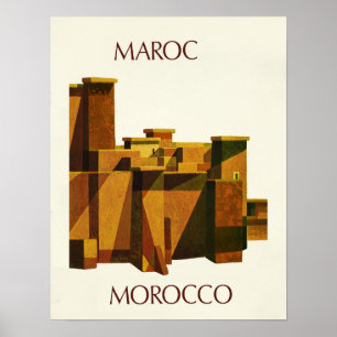 Póster Poster del viaje de Marruecos