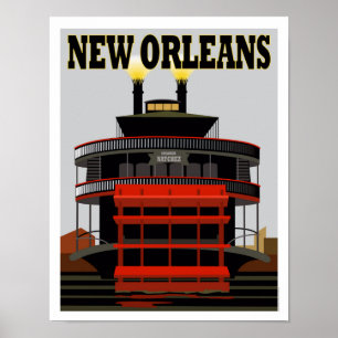 Póster Poster del viaje de New Orleans