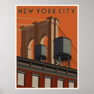 Póster Poster del viaje de New York City