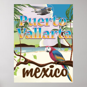 Póster Poster del viaje de Puerto Vallarta México