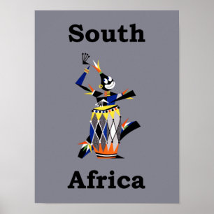 Póster Poster del viaje de Suráfrica