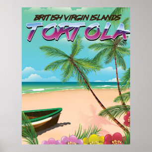 Póster Poster del viaje de Tortola British Virgin Islands