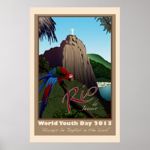 Póster Poster del viaje del Brasil