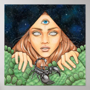 Póster Poster del viaje del desierto