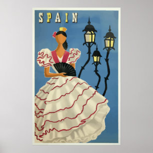 Póster Poster del viaje del vintage de España