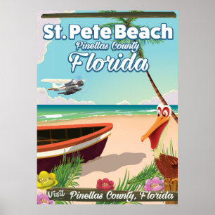 Póster Poster del viaje del vintage de la Florida de la