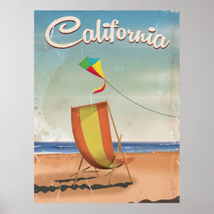 Póster Poster del viaje del vintage de Long Beach