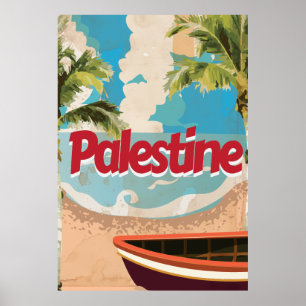 Póster Poster del viaje del vintage de Palestina