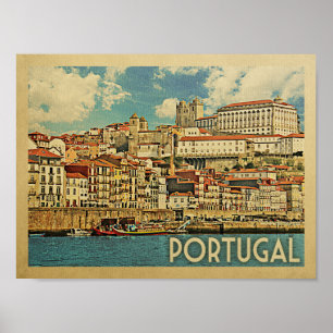 Póster Poster del viaje del vintage de Portugal
