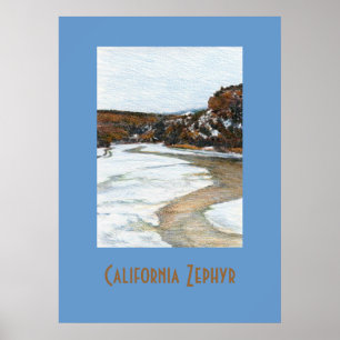 Póster Poster del viaje del Zephyr de California