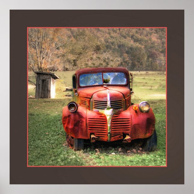 Póster Poster del Viejo Camión y el Faro (Frente)