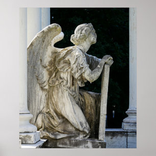 Póster Poster del viejo cementerio ángel sin rostro