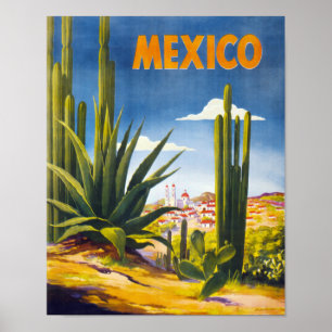 Póster Poster del vintage de México restaurado