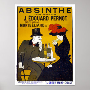 Póster Poster del vintage del ajenjo restaurado